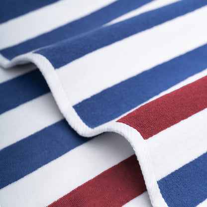 American Soft Linen,100% Cotton 4 Pack Beach Towels, 30 x 60 Cabana Striped Pool Towels