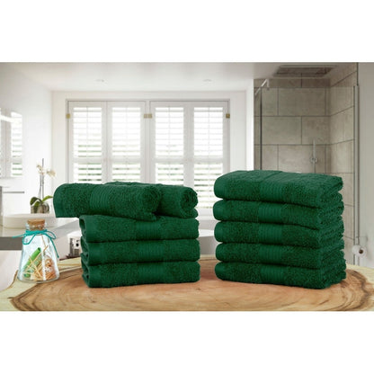 Luxurious Cotton 600GSM Soft Wash Cloths 12X12 Inch by Ample Decor - 10 Pcs
