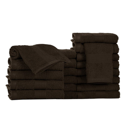 Pure Cotton 600GSM Face Cloths 12X12 Inch by Ample Decor - 20 Pcs
