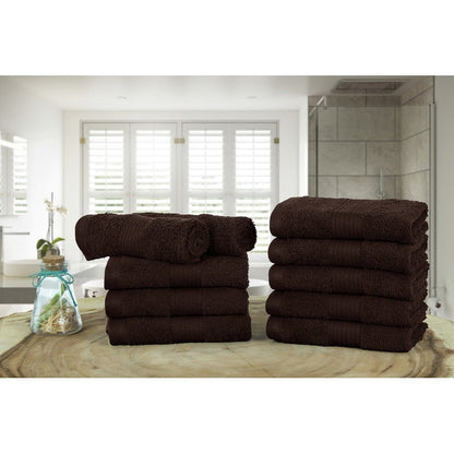 Luxurious Cotton 600GSM Soft Wash Cloths 12X12 Inch by Ample Decor - 10 Pcs