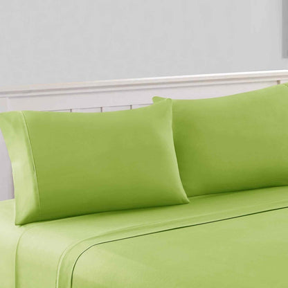 Modern Threads 1800 Series 100 GSM 4-Piece Solid Microfiber Bed Sheet Set