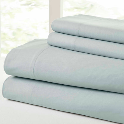 Modern Threads Vintage Washed Cotton 4-Piece Bed Sheet Set