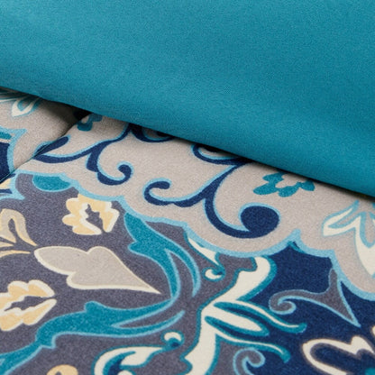 Modern Threads Granada 8-Piece Printed Reversible Comforter Complete Bed Set