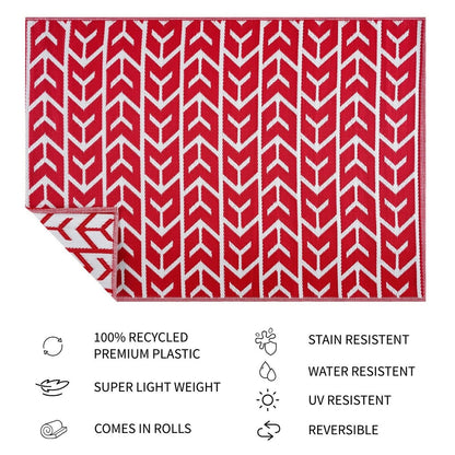 Amsterdam Design 100% Eco-friendly Lightweight Plastic Outdoor Mat/Rug
