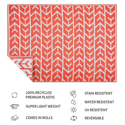 Amsterdam Design 100% Eco-friendly Lightweight Plastic Outdoor Mat/Rug
