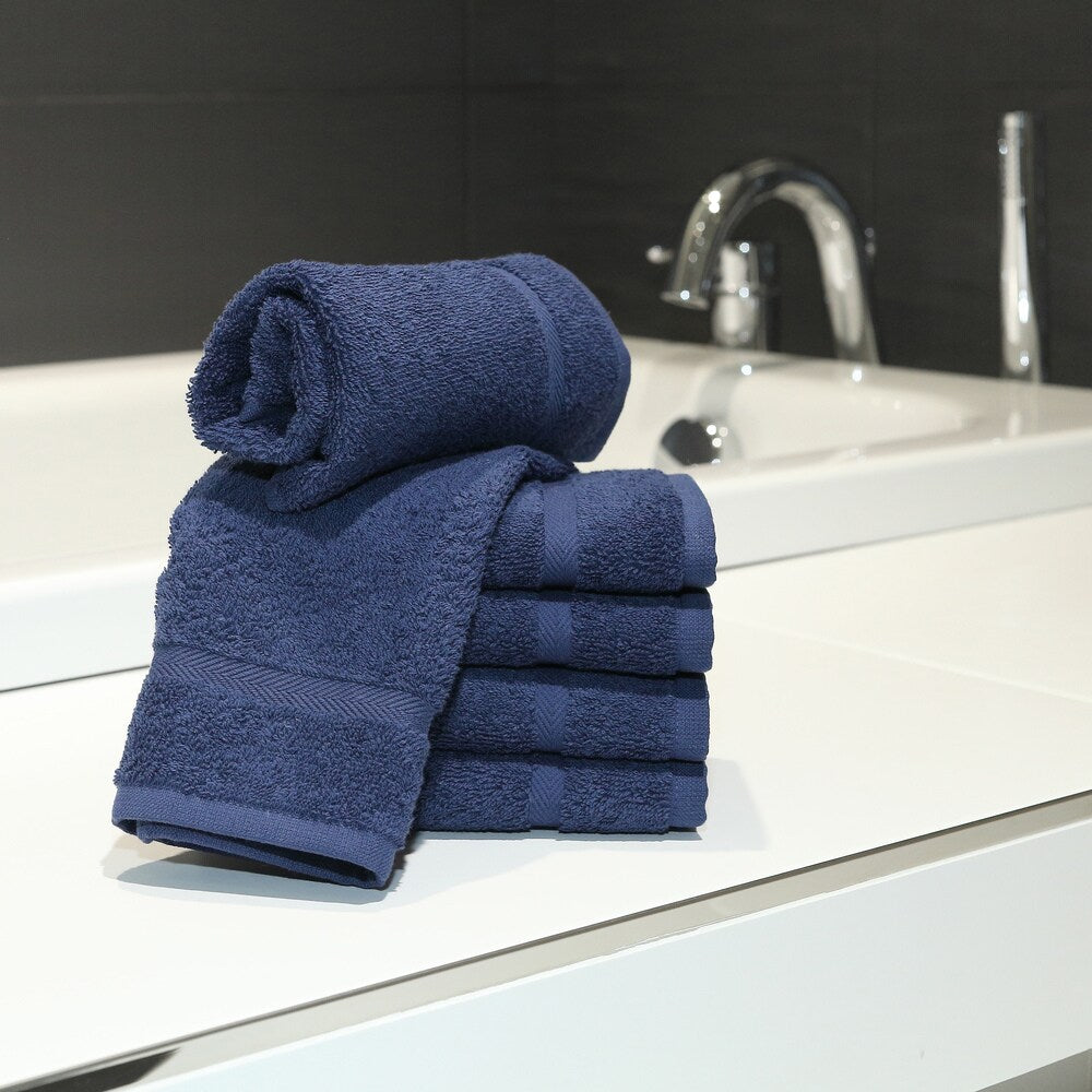 Authentic Hotel and Spa Omni Turkish Cotton Terry Washcloths (Set of 6)