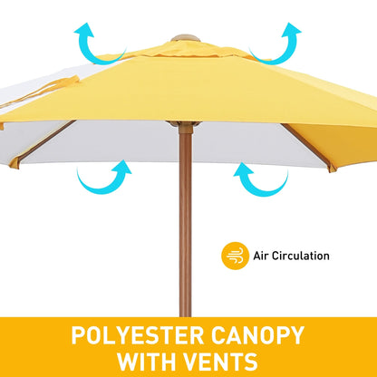 Autlaycil 7.5FT Patio Umbrella with Tilt and Crank