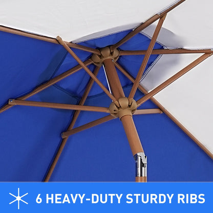 Autlaycil 7.5FT Patio Umbrella with Tilt and Crank