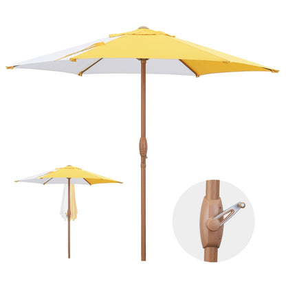 Autlaycil 7.5FT Patio Umbrella with Tilt and Crank