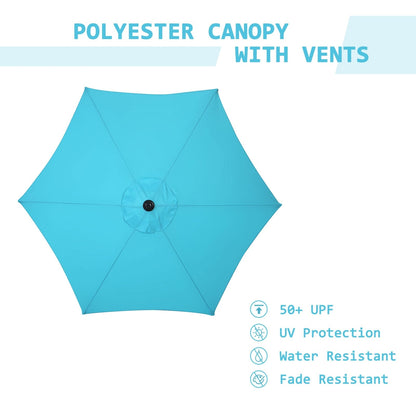 Autlaycil 7.5FT Patio Umbrella with Tilt and Crank
