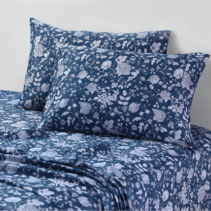 Azores Home Organic Cotton Sateen 300 Thread Count Deep Pocket Sheet Set