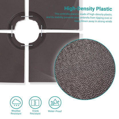 BONOSUKI 200LBs Heavy Duty Cantilever Patio Umbrella Base