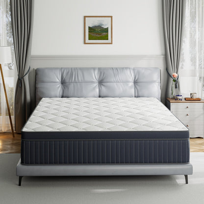 SweDrea 12in. Medium Pillow Top Gel Memory Foam Innerspring Hybrid Mattress with CertiPUR-US, SGS and OEKO-TEX Certified
