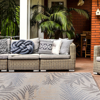 Bahama Palm Frond Indoor/Outdoor Area Rug