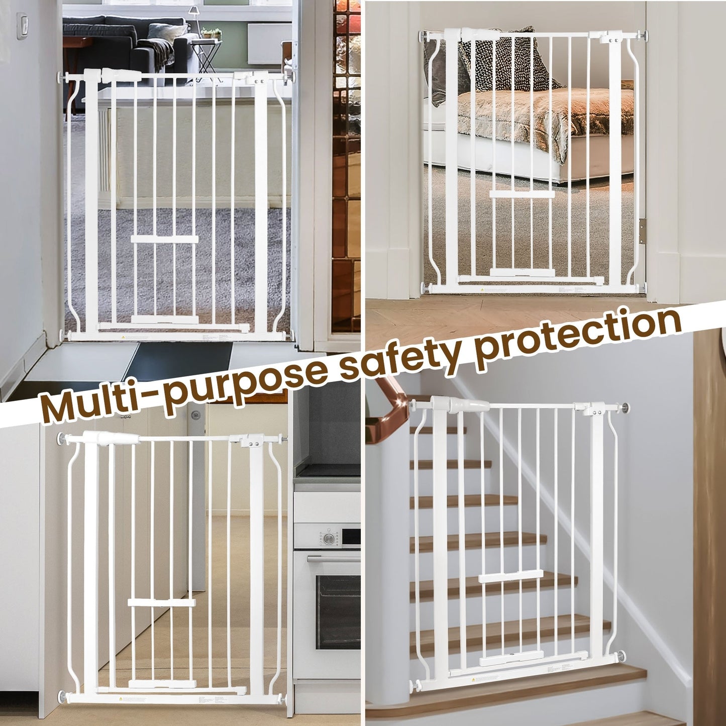 BalanceFrom Safety Gate with Pet Door 36-Inch Tall, Fits 29.1 - 33.8 Inch for Doorways and Stairways - 36-Inch Tall