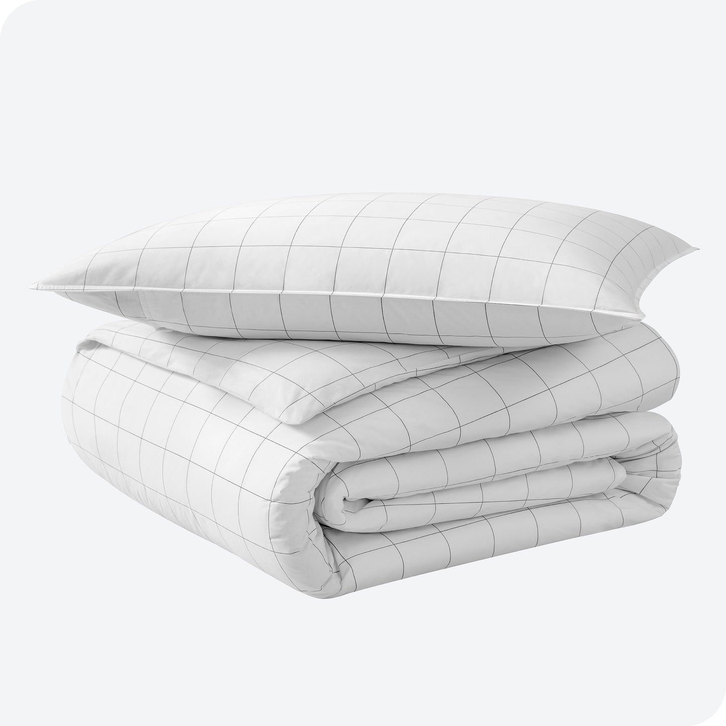 Bare Home Organic Cotton Percale Duvet Cover Set