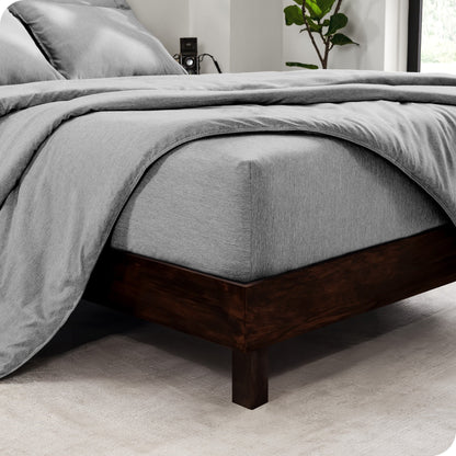 Bare Home Heathered Bed-in-a-Bag - Comforter Set & Sheet Set