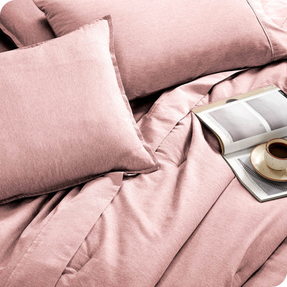 Bare Home Heathered Bed-in-a-Bag - Comforter Set & Sheet Set