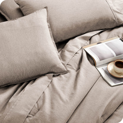 Bare Home Heathered Bed-in-a-Bag - Comforter Set & Sheet Set
