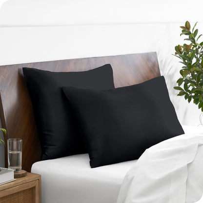 Bare Home Poly Satin Pillowcase Set for Hair and Skin (Set of 2)