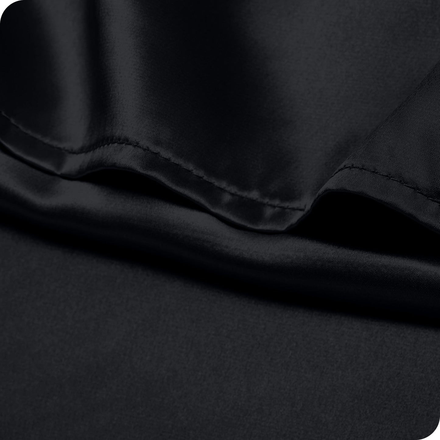 Bare Home Poly Satin Pillowcase Set for Hair and Skin (Set of 2)