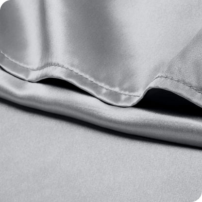 Bare Home Poly Satin Pillowcase Set for Hair and Skin (Set of 2)