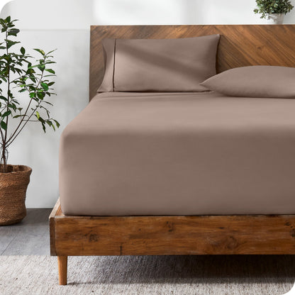 Bare Home Ultra-Soft Microfiber 22 Inch Extra Deep Pocket Fitted Sheet