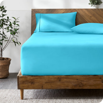 Bare Home Ultra-Soft Microfiber 22 Inch Extra Deep Pocket Fitted Sheet