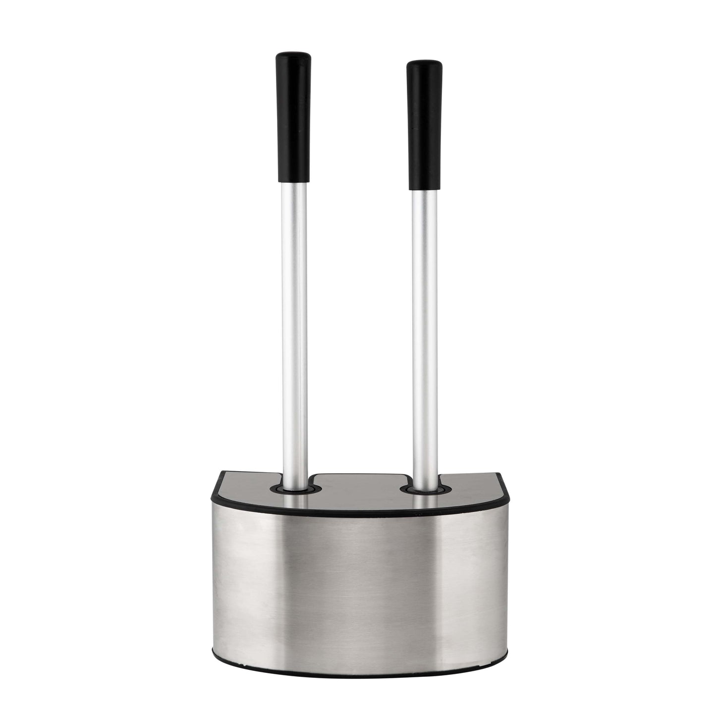 Bath Bliss 2-in-1 Toilet Brush and Plunger Set in Stainless Steel - 8.66 x 5.12 x 18.9