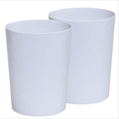Bath Bliss Hammered Textured Trash Can