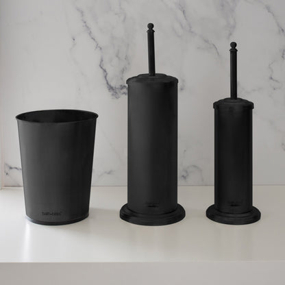 Bath Bliss Trash Can, Toilet Brush and Plunger 3 Piece Bathroom Set - 3 Piece Set