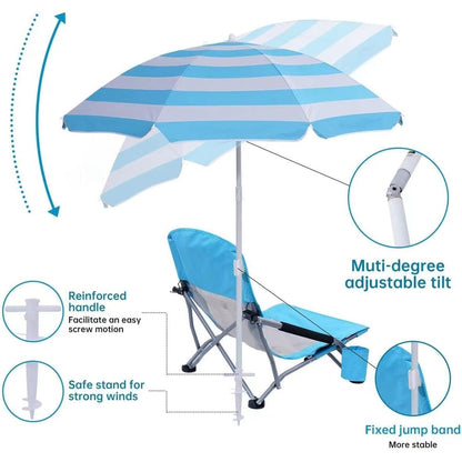 Beach Chair, Beach Chair and Umbrella, Folding Beach Chair, Beach Chairs for Adults