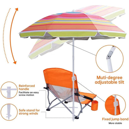 Beach Chair, Beach Chair and Umbrella, Folding Beach Chair, Beach Chairs for Adults