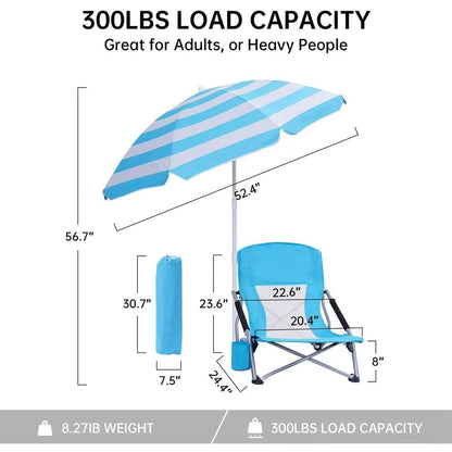 Beach Chair, Beach Chair and Umbrella, Folding Beach Chair, Beach Chairs for Adults