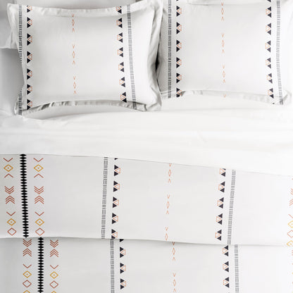 Becky Cameron Natural Geo Lines 3-Piece Duvet Cover Set