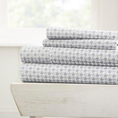 Becky Cameron Ultra Soft Printed 4-piece Deep Pocket Bed Sheet Set
