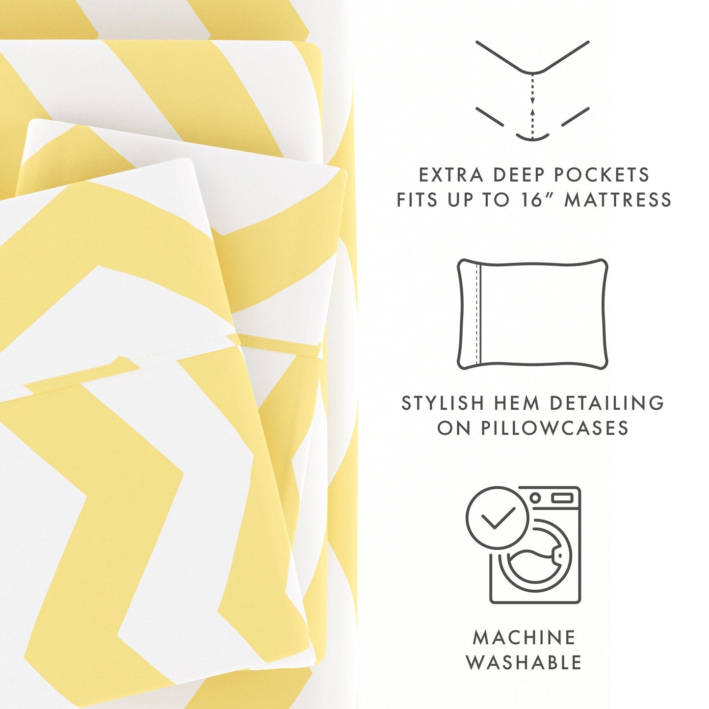 Becky Cameron Ultra Soft Printed 4 Piece Deep Pocket Bed Sheet Set