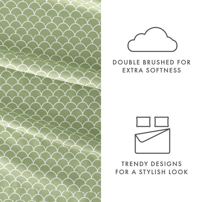 Becky Cameron Ultra Soft Printed 4 Piece Deep Pocket Bed Sheet Set