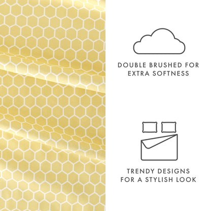 Becky Cameron Ultra Soft Printed 4-piece Deep Pocket Bed Sheet Set