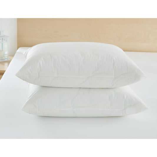 Bedbug Proof, Allergen Proof, Waterproof Vinyl Pillow Protectors - Heavy Duty Zippered Pillow Encasements (Set of 2)