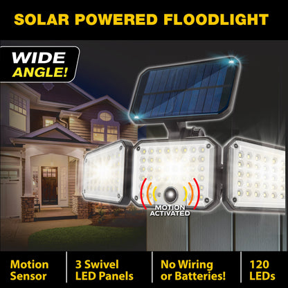 Bell + Howell Bionic Floodlight Max Motion Sensor Outdoor Solar Light