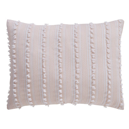 Better Trends Angelique Comforter Set 100% Cotton Tufted Soft Plush Chenille Elegant Stripes Machine Washable & Tumble Dry