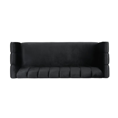 Canapé 3 places en velours moderne Bobran par Christopher Knight Home - 30,00 P x 83,25 L x 30,25 H