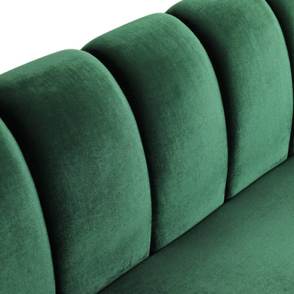 Canapé 3 places en velours moderne Bobran par Christopher Knight Home - 30,00 P x 83,25 L x 30,25 H