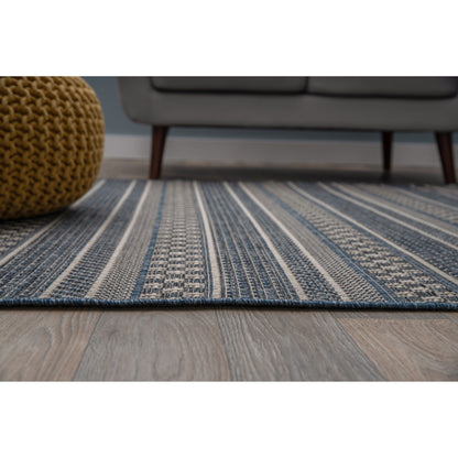World Rug Gallery Bohemian Geometric Stripe Indoor/Outdoor Area Rug