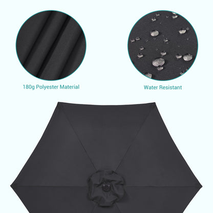Bonosuki 7.5-foot Waterproof Sunshade Canopy Patio Umbrella