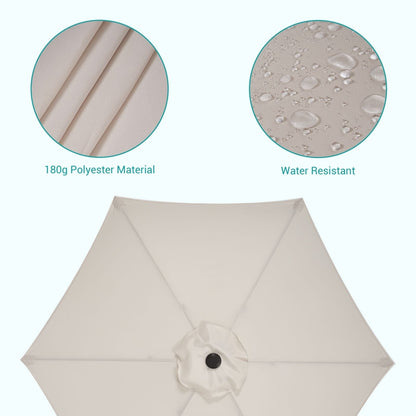 Bonosuki 7.5-foot Waterproof Sunshade Canopy Patio Umbrella