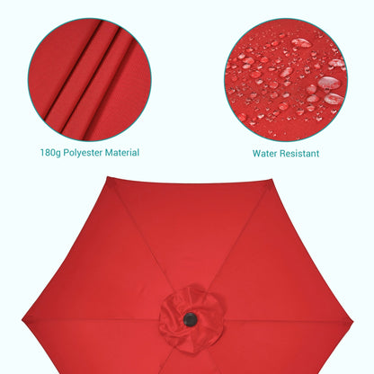 Bonosuki 7.5-foot Waterproof Sunshade Canopy Patio Umbrella