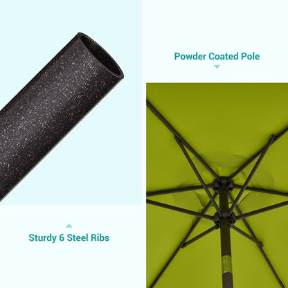 Bonosuki 7.5-foot Waterproof Sunshade Canopy Patio Umbrella
