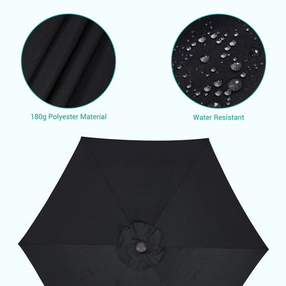 Bonosuki 7.5-foot Waterproof Sunshade Canopy Patio Umbrella